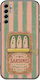 Husă Salt & Stripe Collection Tin TCL 20S 20 5G 20L 20L+ Neagră TPU Silicon