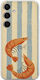 Salt & Stripe Collection Tide Samsung Galaxy A55 5g Flexible TPU Transparent Silicone Case