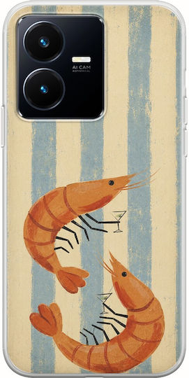 Калъф Salt & Stripe Collection Tide Vivo Y22s Гъвкав TPU Прозрачен Силикон