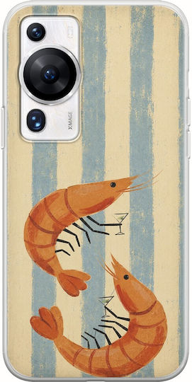 Salt & Stripe Collection Tide Huawei P60 Pro Flexible TPU Transparent Silicone Case