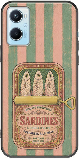 Θήκη Salt & Stripe Collection Tin Oppo A96 4g Black Tpu Μαύρη Σιλικόνη