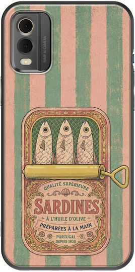 Handyhülle Salt & Stripe Collection Tin Nokia C32 Schwarze Tpu Silikon
