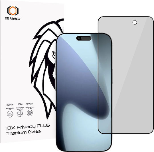 Tel Protect Privacy Tempered Glass (iPhone 17 Pro Max / iPhone 16 Pro Max)