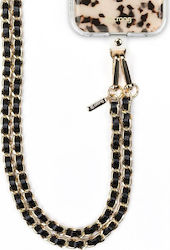Crong Phone Crossbody Phone Lanyard Black Twist Crgcrbd04