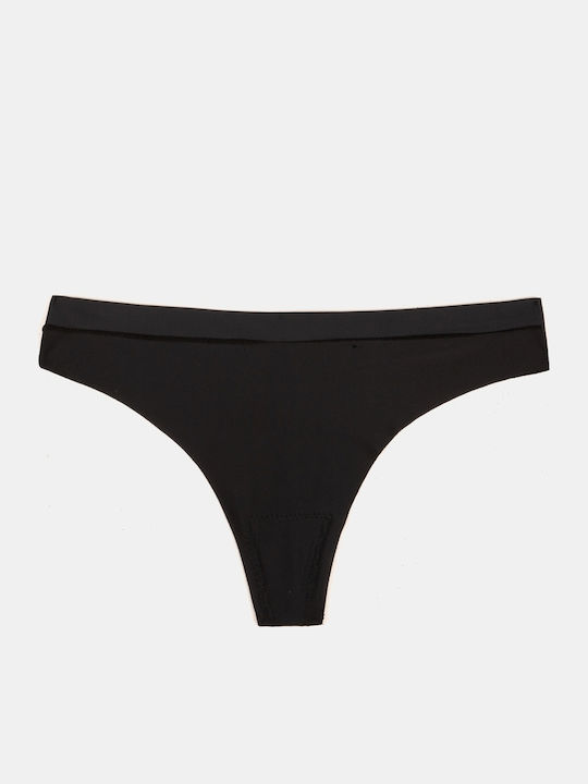 Damen-Slips String Lasercut Schwarz Größe Xl Sc...