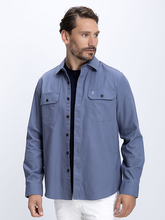 Farah Denim Overshirt Blau