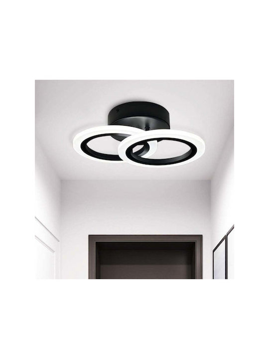Jiju Plafonieră De Tavan 40cm Maro Cu LED Integrat Și Telecomandă