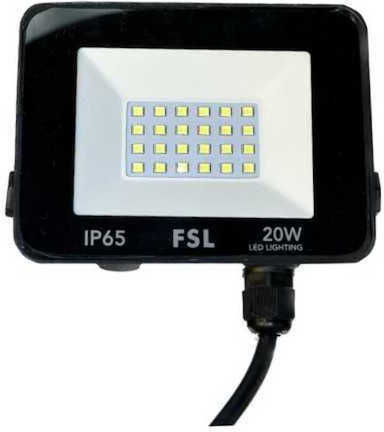 Jiju Proiector LED 20W Alb Rece 6500K