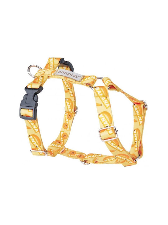 Dog Harness Amiplay Harness Guard Be Happy Banana Medium 2x35-55cm