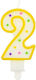 Number "2" Candle Dots 7.5 Cm 1 Pc