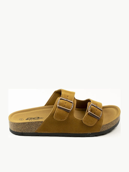 Fshoes Fshoes Ανδρικά Σανδάλια σε Καφέ Χρώμα