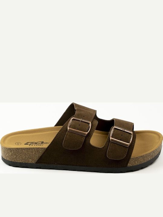 Fshoes Fshoes Ανδρικά Σανδάλια σε Καφέ Χρώμα