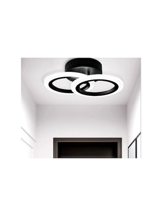 Lightplanet Ceiling Light Black with Integrated LED and Remote Control