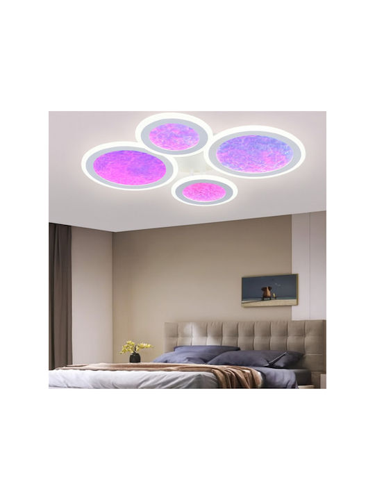 Jiju Plafonieră de Tavan cu LED Integrat și Telecomandă