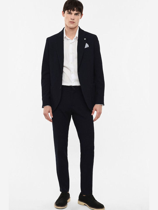 Trousers in Slim Fit Blue