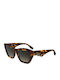 Karl Lagerfeld Women's Sunglasses with Brown Tartaruga Horn-Rimmed Frame and Brown Lens KL6179S-230