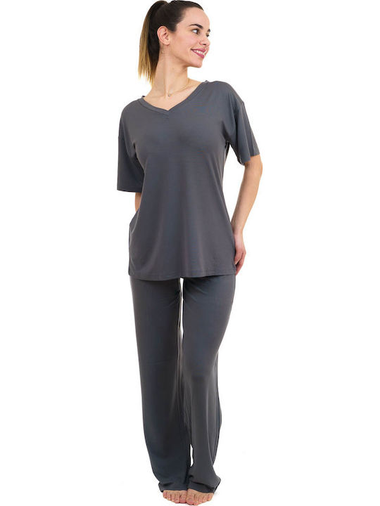 Dustin Summer Women's Pyjamas Set Khaki 2375-KHAKI