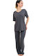 Dustin Summer Women's Pyjamas Set Khaki 2375-KHAKI