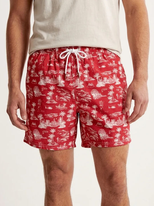 Guess Men's Swimwear Bermuda Red