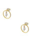 Loisir Earrings from Silver Gold Plated with Pearls