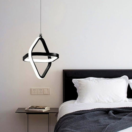 Jiju Lumini Suspendate Negru LED