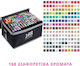 Drawing Markers with Double Tip Professional Set 12 Colours