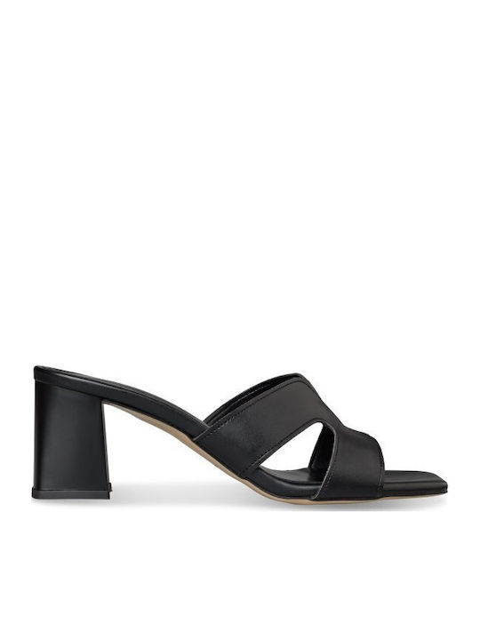 Envie Shoes Δερμάτινα Mules με Χοντρό Τακούνι σ...