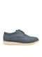 Herren Freizeitschuhe Aus Leder Blau DR431 Blau Nubuck