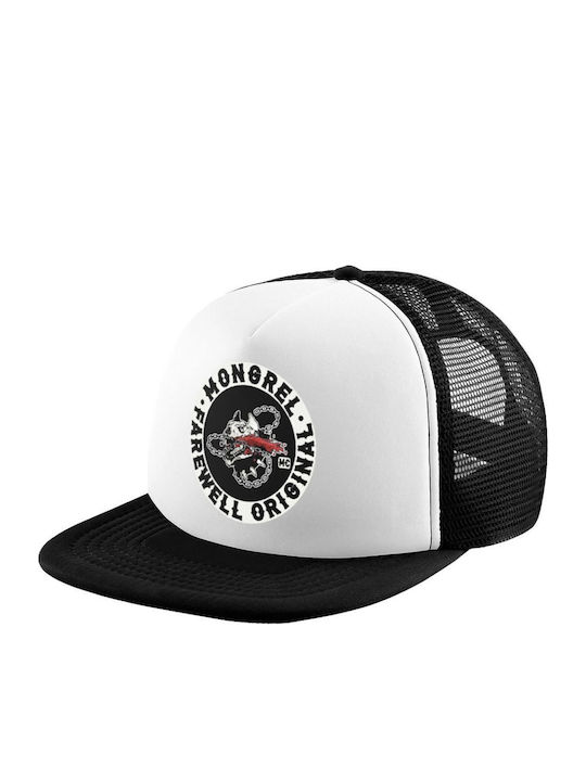 Day's Gone Mongrel Farewell Original Καπέλο Ενηλίκων Soft Trucker Δίχτυ Black White Polyester Ενηλικων Unisex One Size
