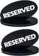 Set 2 Culinaro Reserved Acrylic Holders Restaurant Black