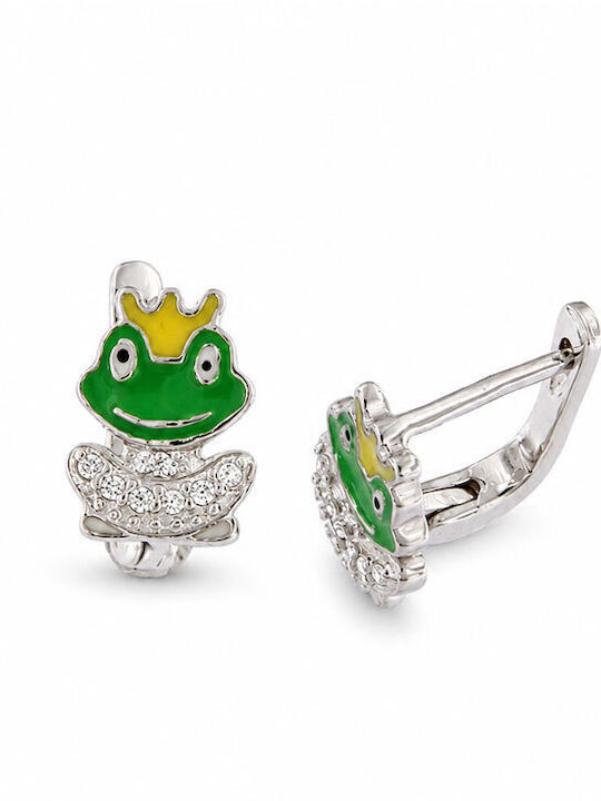 Ios Hypoallergenic Kids Earrings Studs with Stones Made of Silver