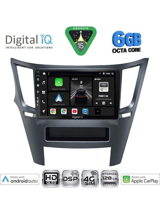 Digital IQ Car Audio System for Subaru Legacy / Outback 2009-2014 (Bluetooth/USB/WiFi/GPS/Apple CarPlay/Android Auto) with 9" Touch Screen