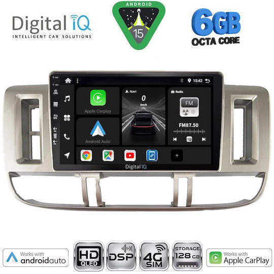 Digital IQ Ηχοσύστημα Αυτοκινήτου για Nissan X-Trail 2000-2004 (Bluetooth/USB/WiFi/GPS/Apple-Carplay/Android-Auto) με Οθόνη Αφής 9"