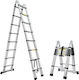 Telescopic Aluminum Single Ladder Maximum Height 5.6m