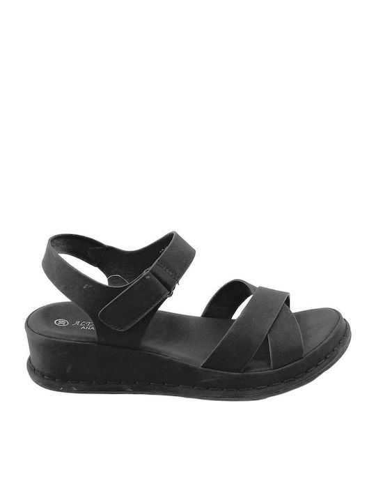 Ansin Sandale Anatomici Casual Damă Negre