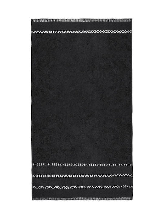 Detexpol Badehandtuch 70x140cm Schwarz Gewicht 550gr/m²