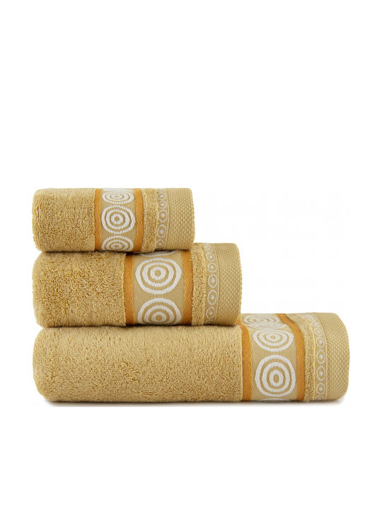 Zwoltex Rondo 30x50cm Dunkel Beige Badetuch Gew...