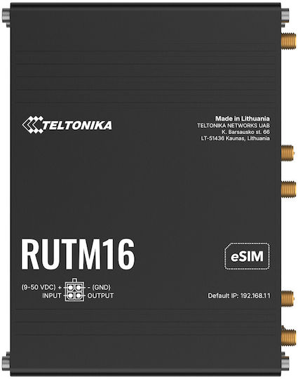 Teltonika RUTM16 Безжичен Рутер Wi-Fi 5 с 4 Gigabit Порта