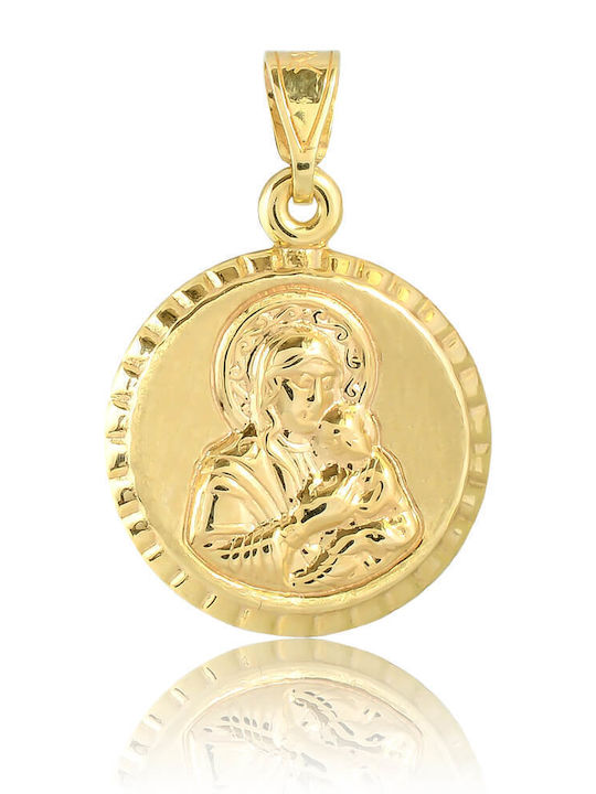Kinder Sicherheitsnadel-Anhänger mit Gold 9K