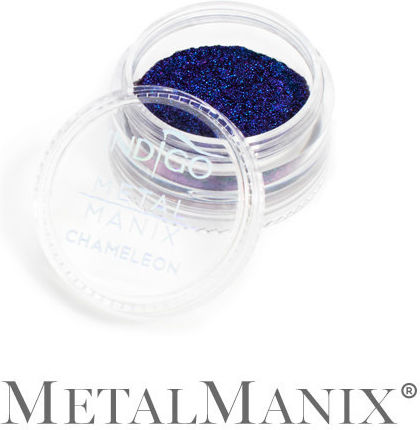 Indigo Metal Manix Cameleon Blue Devil Nail Effect 2.5g