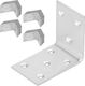 Kotarbau Conector de Construcție din Oțel Inoxidabil Galvanizat în Unghi de Dulgher 55 X 45 X 35 Mm Set 50 Bucăți