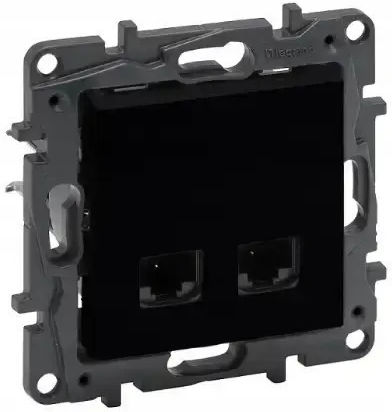 Niloe Step Module Black Computer Socket 2x Uae 8 Cat.5e Utp 863560