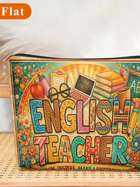 Νεσεσέρ Πολύχρωμο Σχέδιο “english Teacher” Νεσεσέρ Πολύχρωμο Σχέδιο “english Teacher”