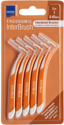 InterMed Ergonomic Interbrush Интердентални четки 0.45mm Оранжеви 5 бр