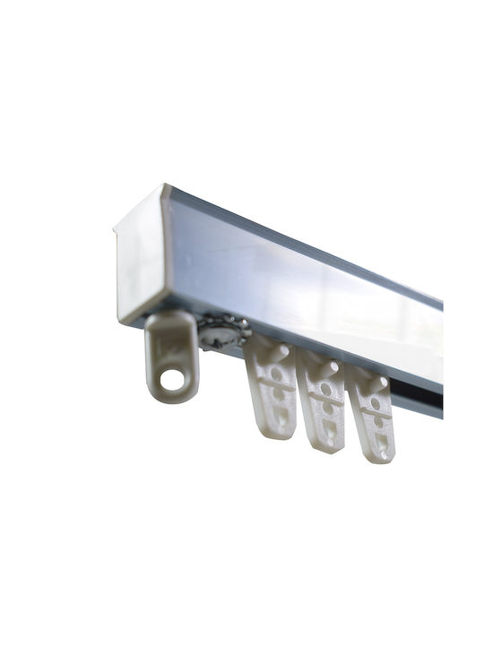 BetterHome Heavy Duty One-Way Curtain Track with Aluminum Mechanism in Silver Colour 80cm MHB-521001-80