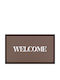 Artsy Mats Πατάκι Εισόδου Αντιολισθητικό Welcome Chocolate Brown Καφέ 70x40εκ.