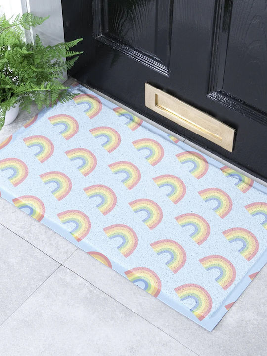 Artsy Mats Non-Slip Doormat Pastel Rainbow 70x40cm