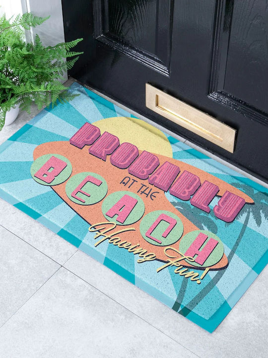 Artsy Mats Non-Slip Doormat Probably At The Beach 70x40cm