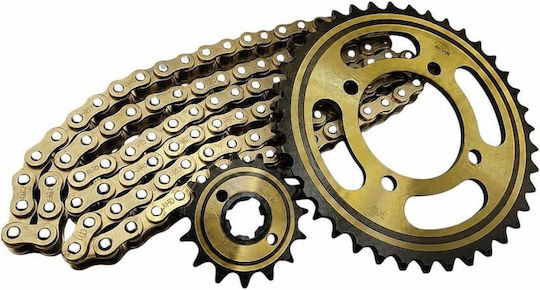 Gold Drive Chain Kit for Yamaha Crypton-x 135cc T135 15-39 428-112 Roc