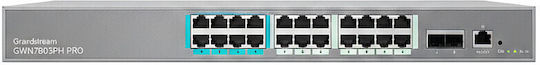 Grandstream GWN7803PH-PRO Managed L2 PoE++ Switch με 24 Θύρες Gigabit (1Gbps) Ethernet